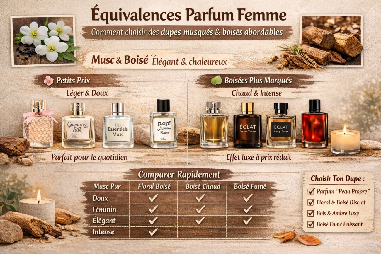Équivalences parfum femme