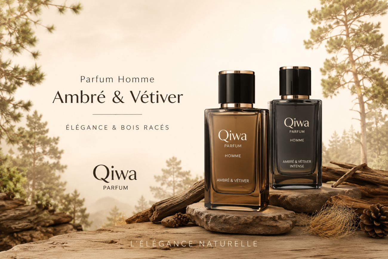 Parfum Homme Ambré et Vétiver