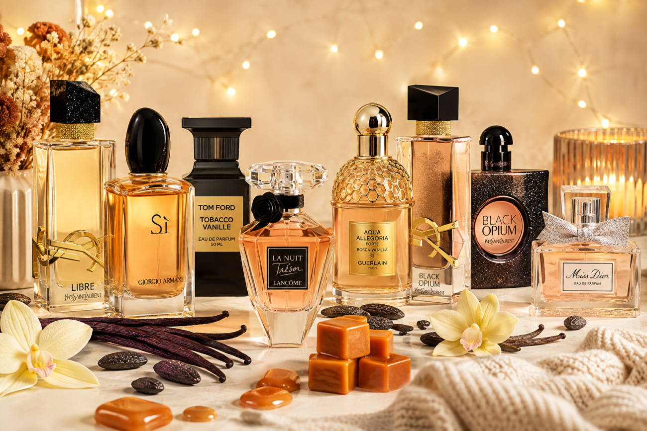 parfums féminins sucrés et vanillés