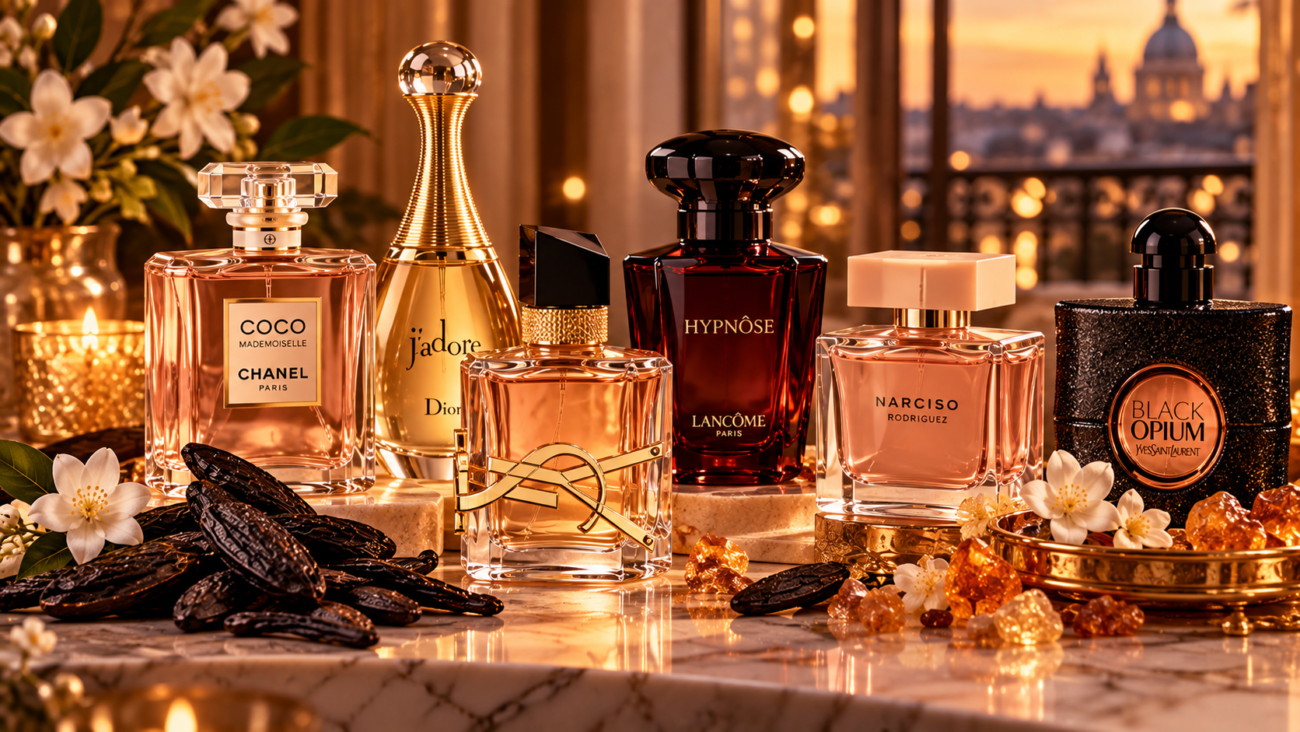 Parfum femme ambré et sensuel